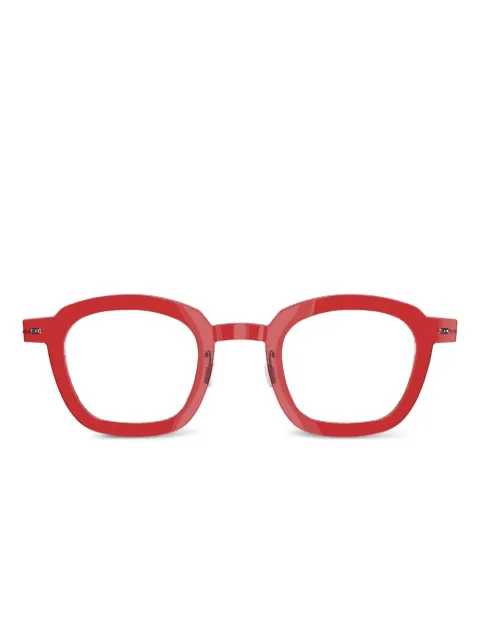 Lindberg titanium geometric-frame glasses 