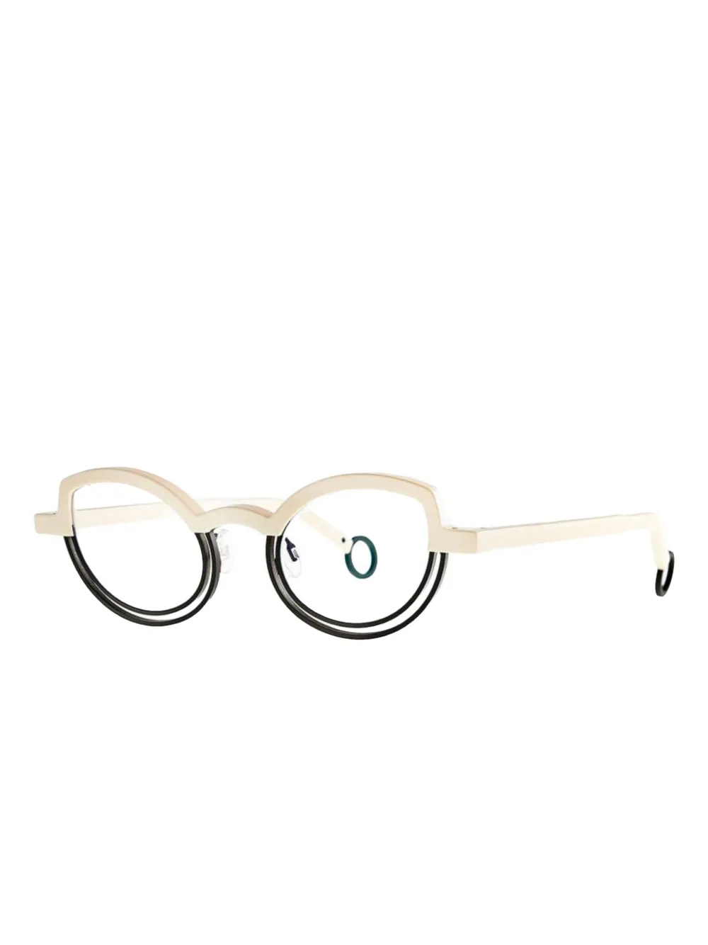 Theo Eyewear cat-eye glasses - Beige