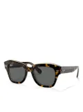 Ray-Ban logo-lettering sunglasses - Brown