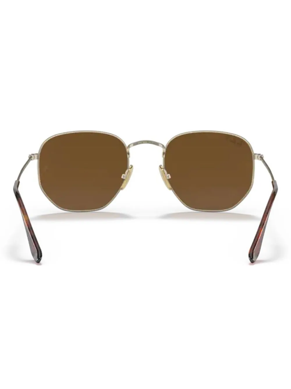 Ray-Ban Zonnebril met geometrisch montuur Goud