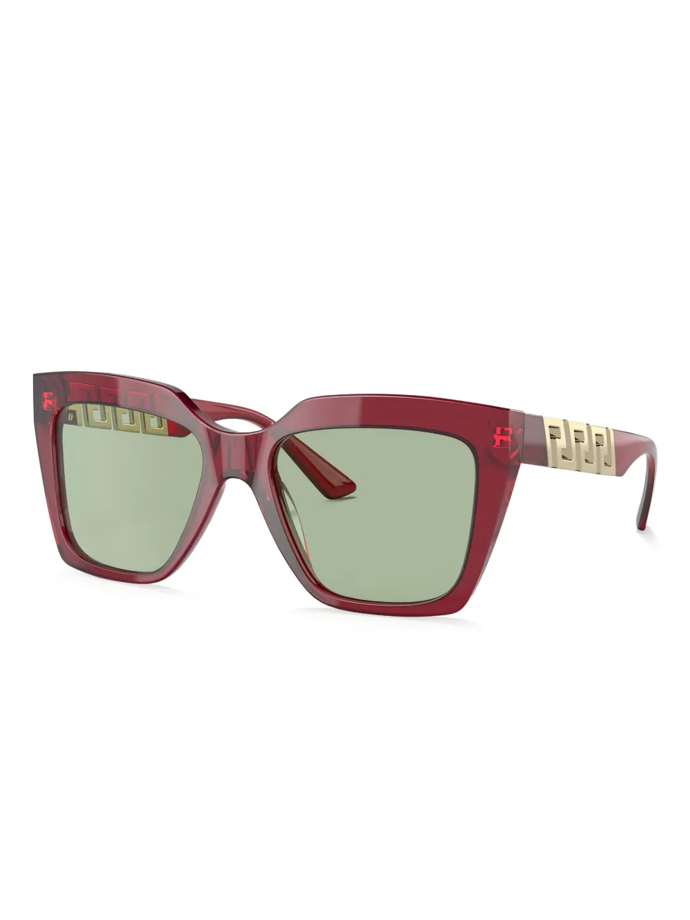 Versace Eyewear Zonnebril met vierkant montuur Rood