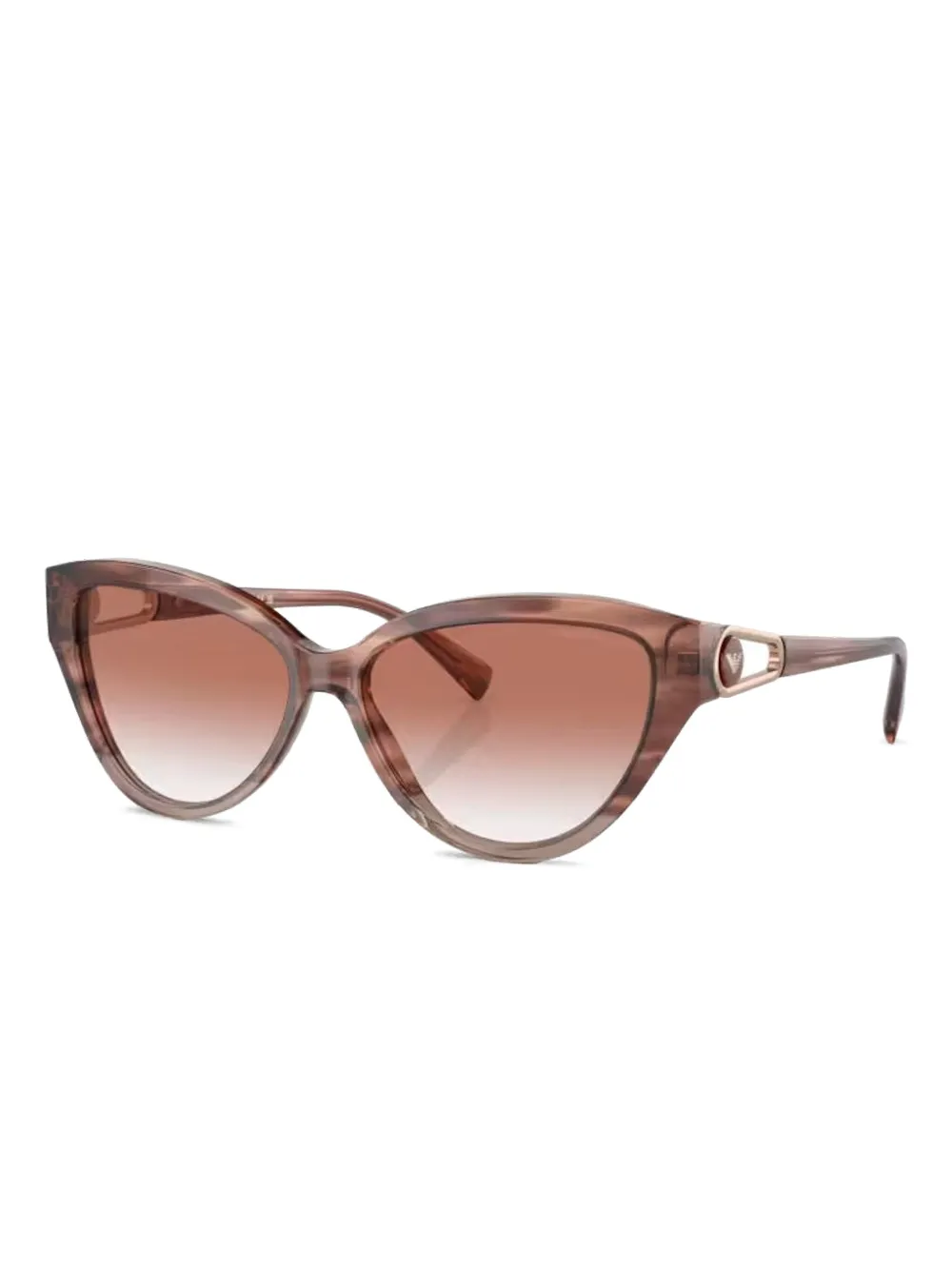 Emporio Armani Zonnebril met cat-eye montuur Roze