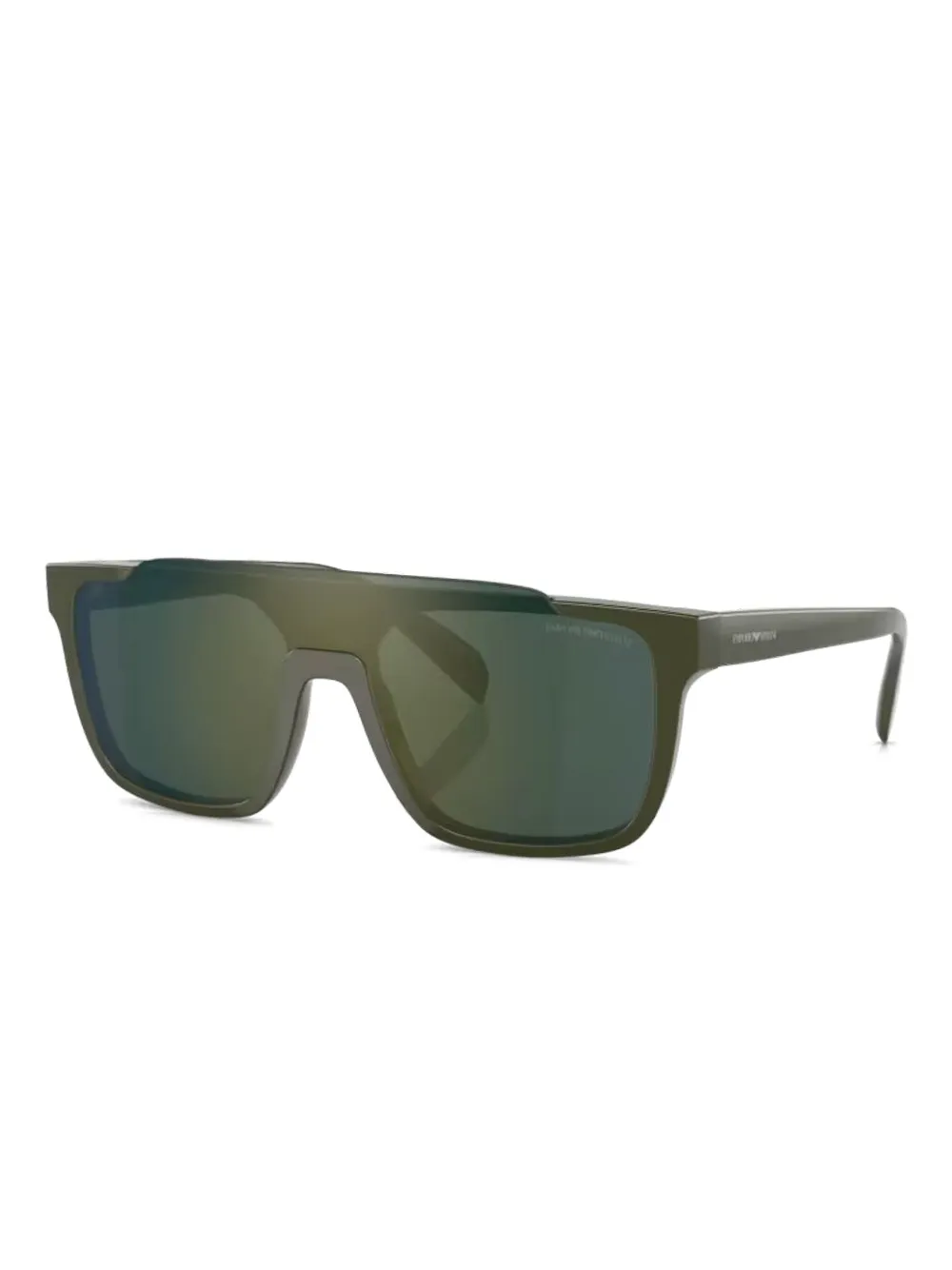 Emporio Armani Mask zonnebril Groen