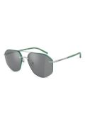 Emporio Armani pilot-frame sunglasses - Grey