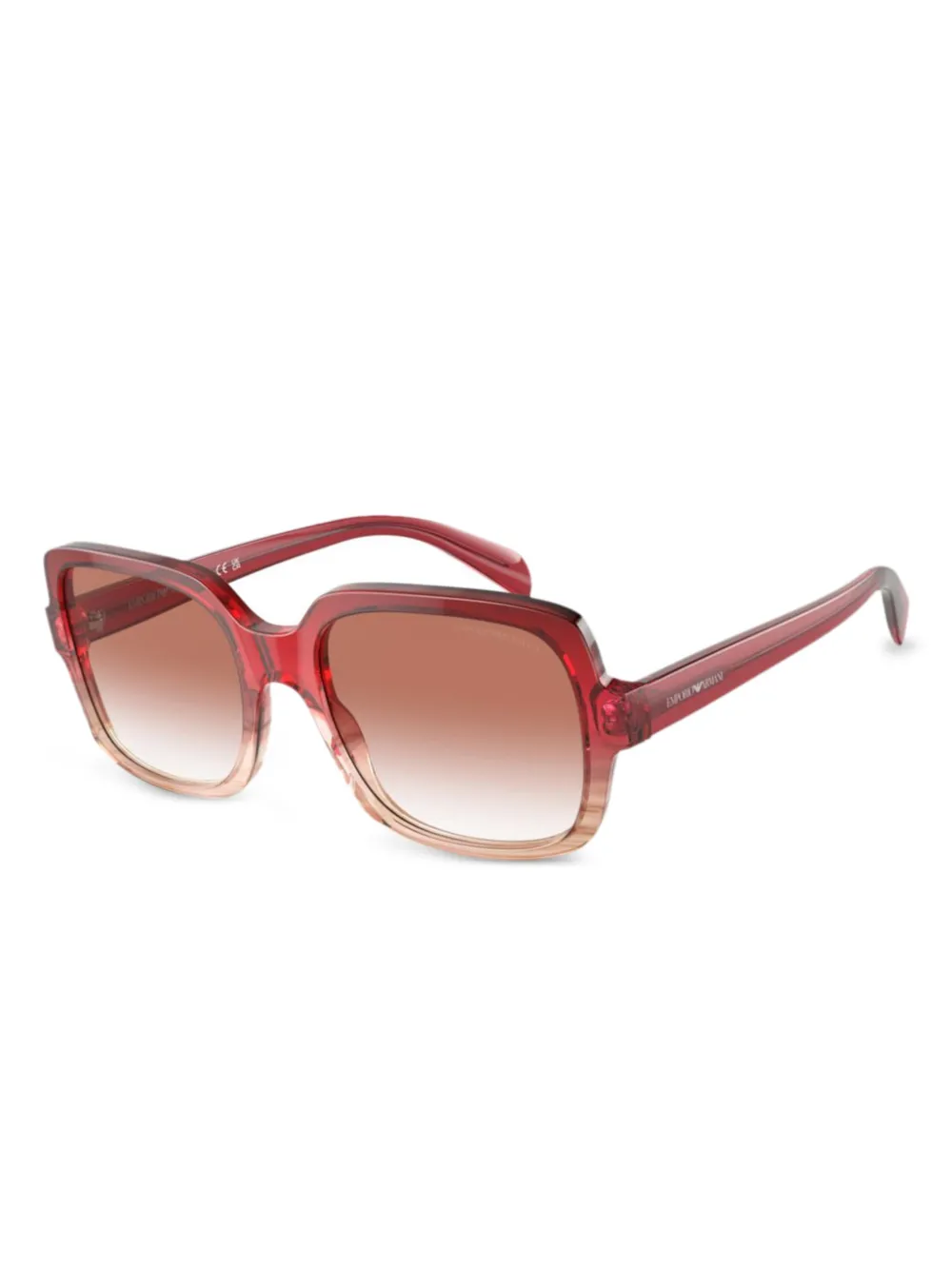 Emporio Armani バタフライフレーム サングラス - レッド Emporio Armani バタフライフレーム サングラス - レッド