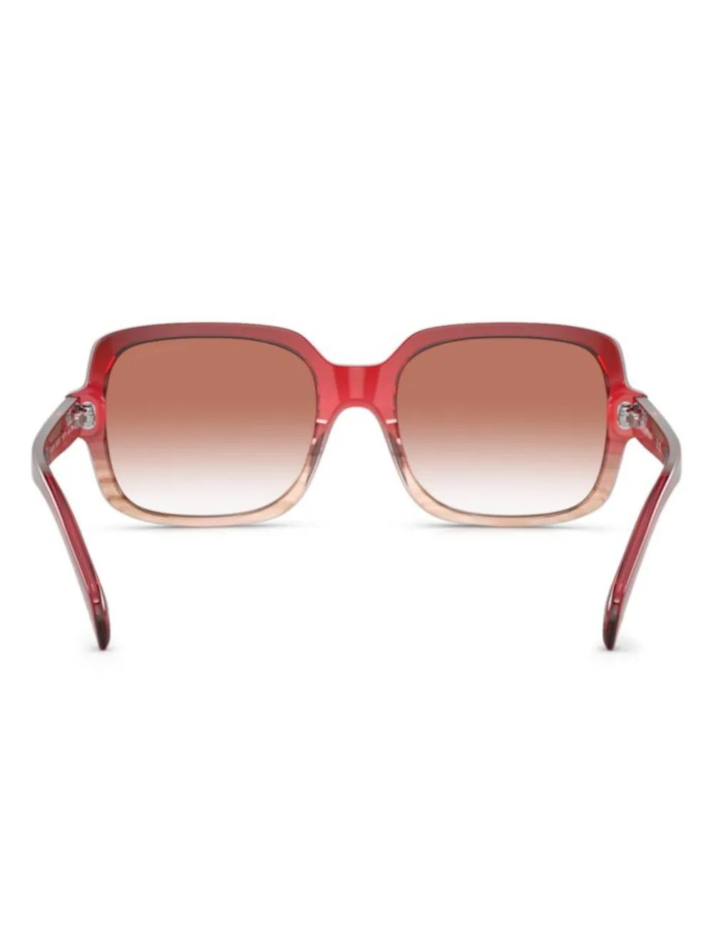 Emporio Armani Zonnebril met vlinder montuur Rood
