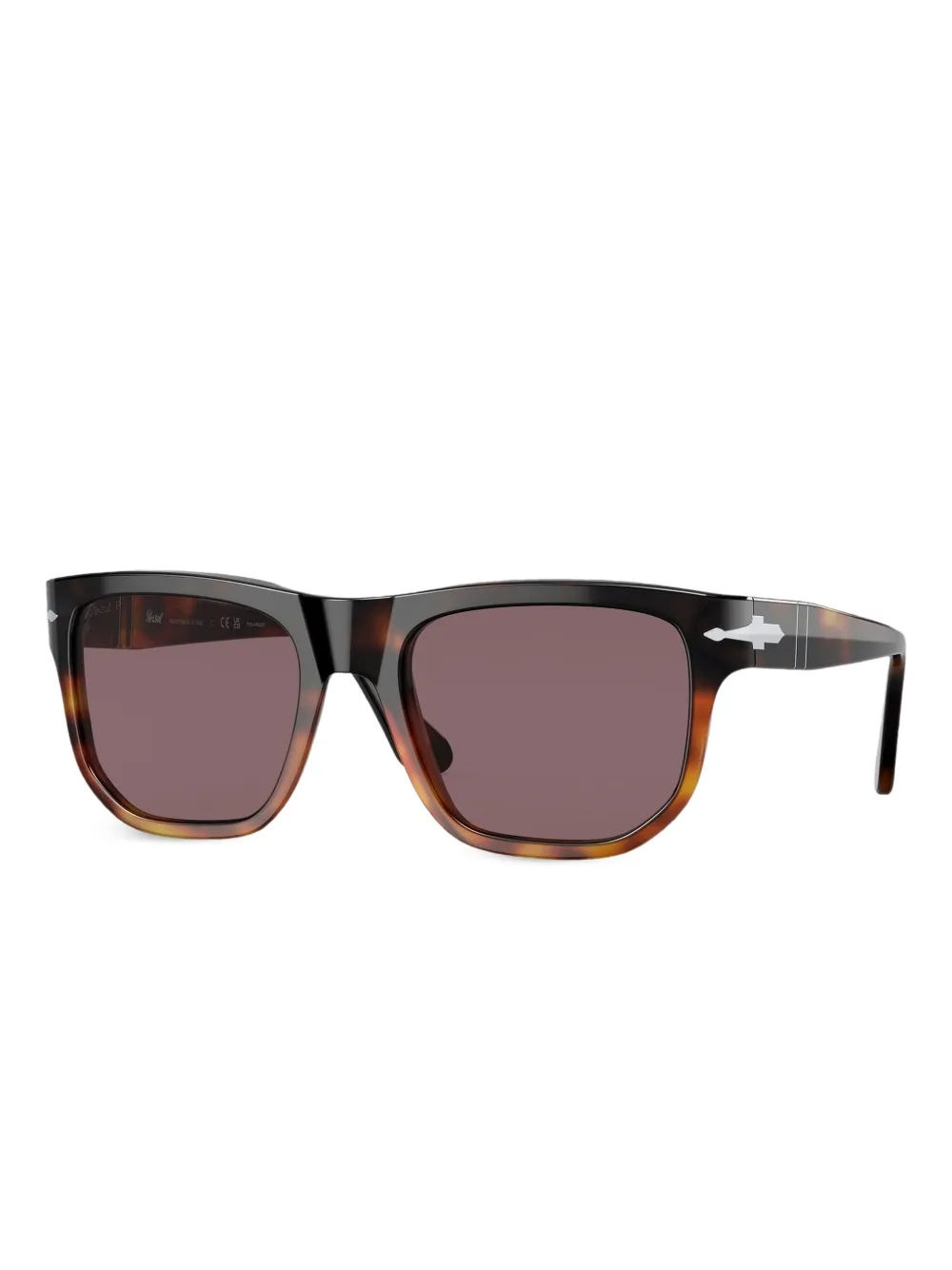 Persol Zonnebril met vierkant montuur Bruin