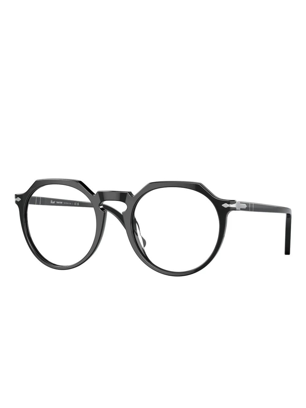 Persol round-frame glasses - Zwart