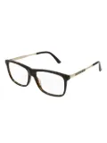 Gucci Eyewear rectangle-frame glasses - Brown