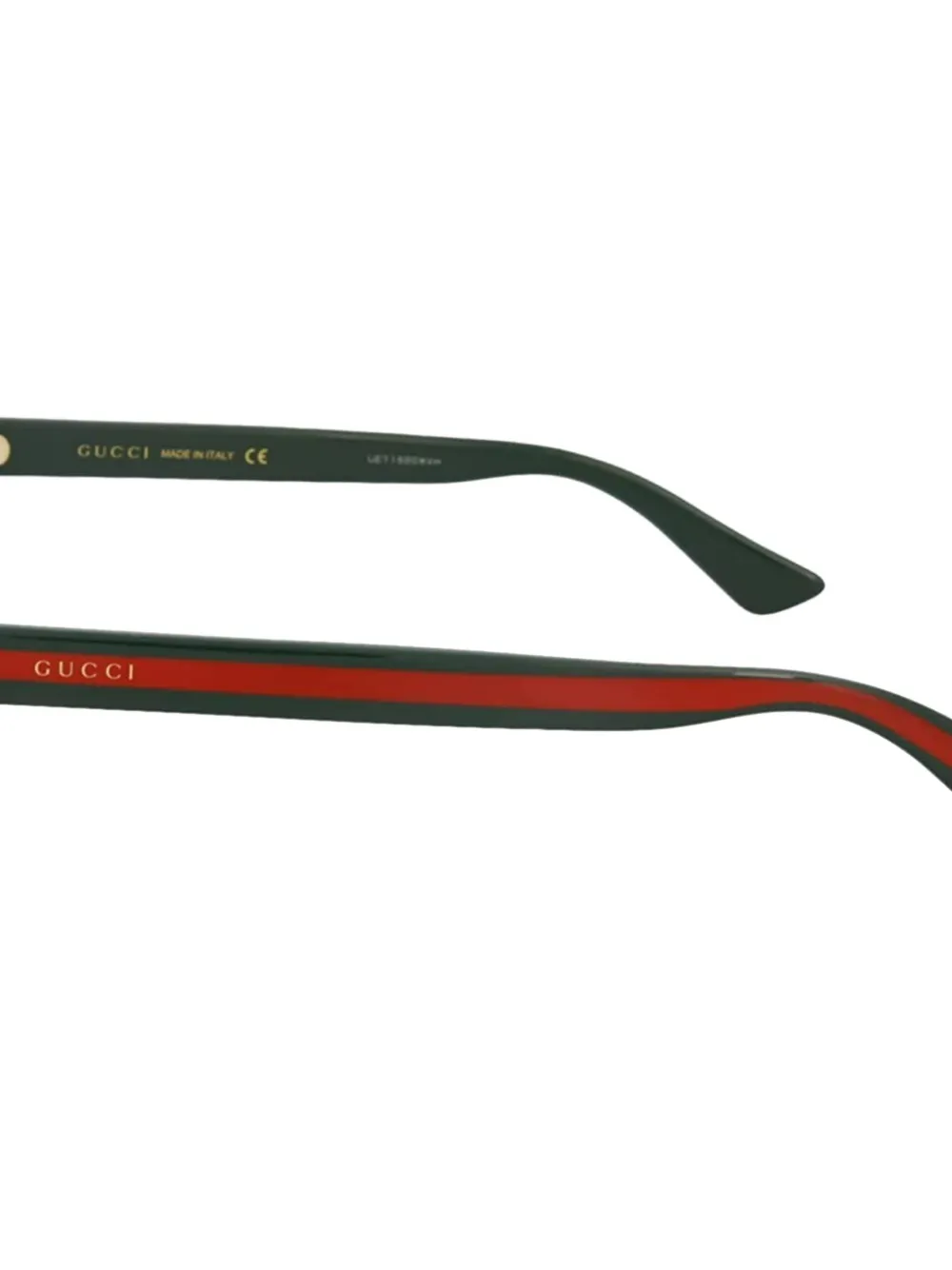 Gucci Eyewear Bril met rechthoekig montuur Groen