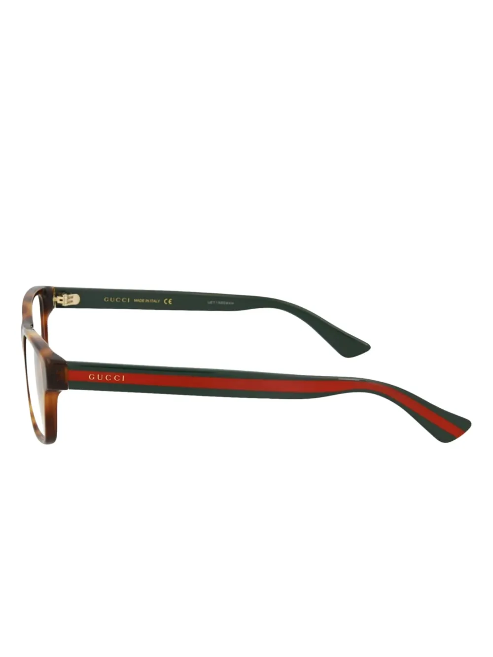  Gucci Eyewear Rectangular-frame Glasses - Green 