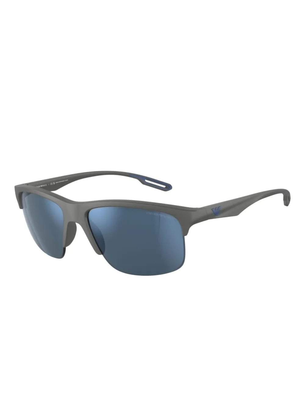 Emporio Armani half-rim sunglasses Grijs