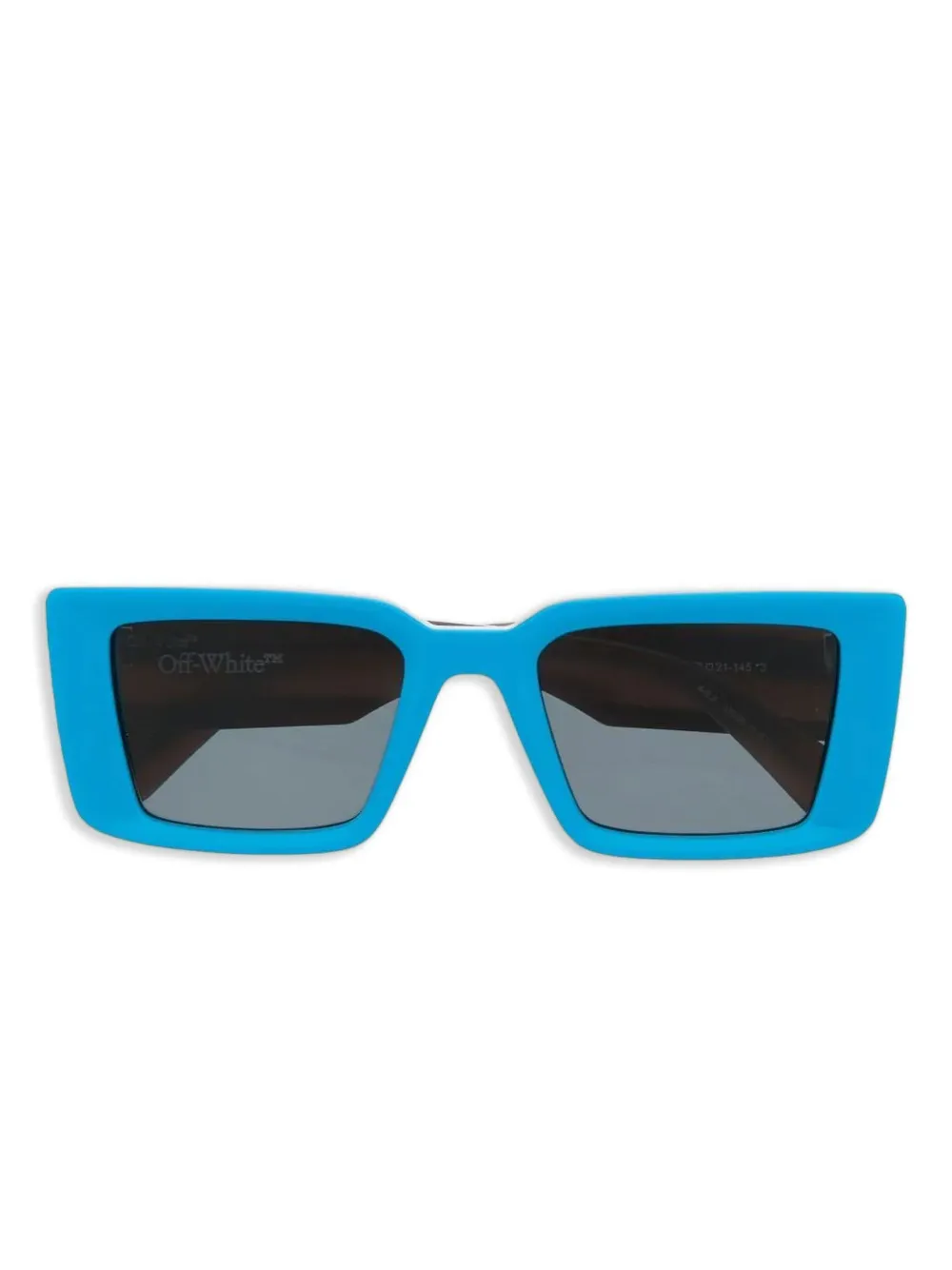 Off-White Eyewear Savannah zonnebril met geometrisch montuur Blauw
