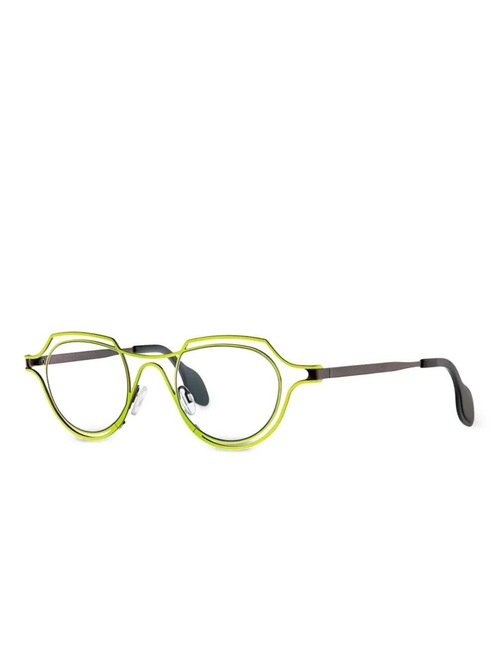 Theo Eyewear geometric-frame glasses - Groen