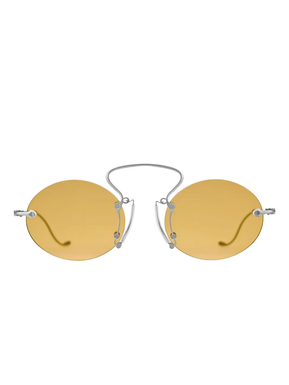Rigards lentes de sol con armazón ovalada en colaboración con Uma Wang | plateado | Image 1