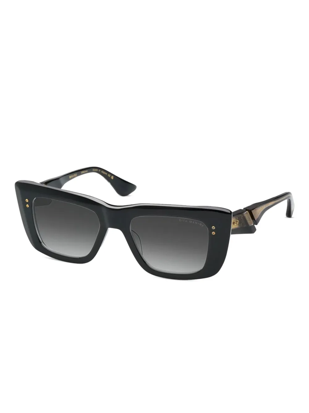 Dita Eyewear Mahine embellished square sunglasses - Zwart