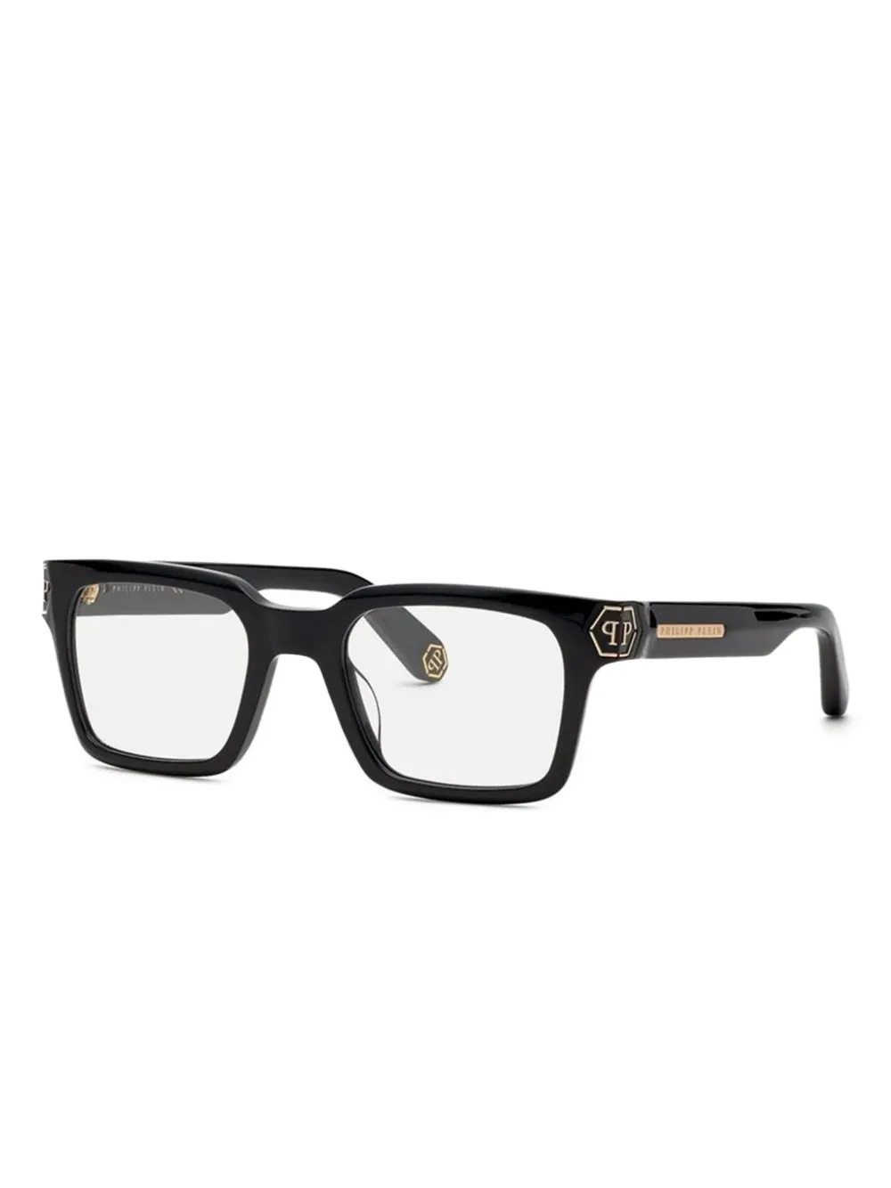 Philipp Plein Eyewear Bril met logodetail Zwart