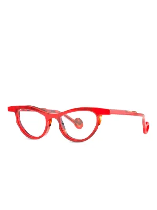 Theo Eyewear キャットアイ眼鏡フレーム | レッド | FARFETCH JP