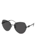 Bvlgari logo-engraved sunglasses - Black