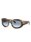 Persol oval-frame sunglasses - Brown