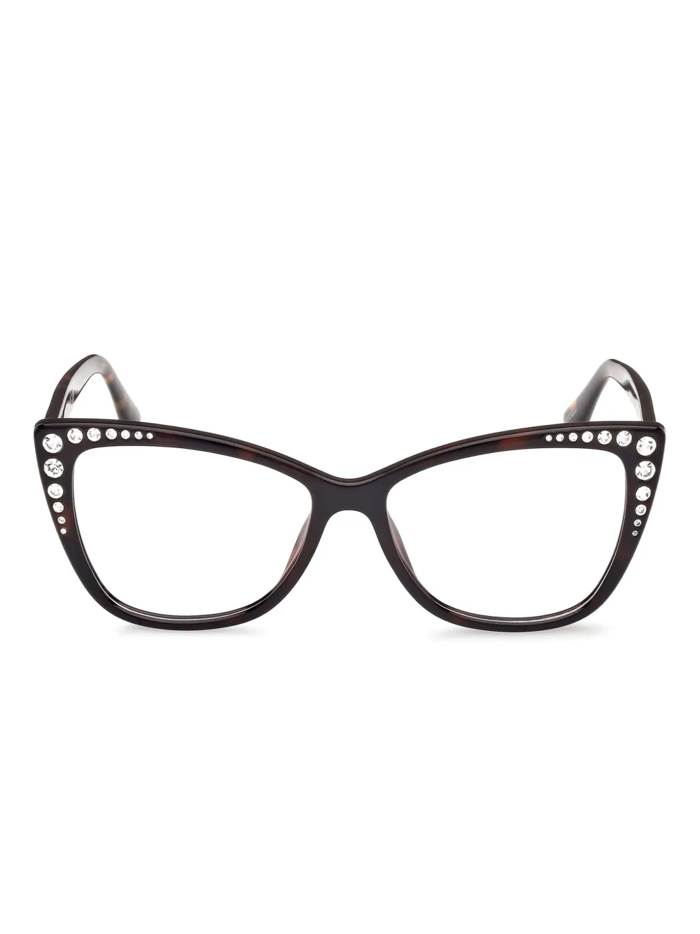 GUESS EYEWEAR ジオメトリック眼鏡フレーム - ブラウン GUESS EYEWEAR ジオメトリック眼鏡フレーム - ブラウン