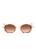 John Dalia round-frame sunglasses - Brown