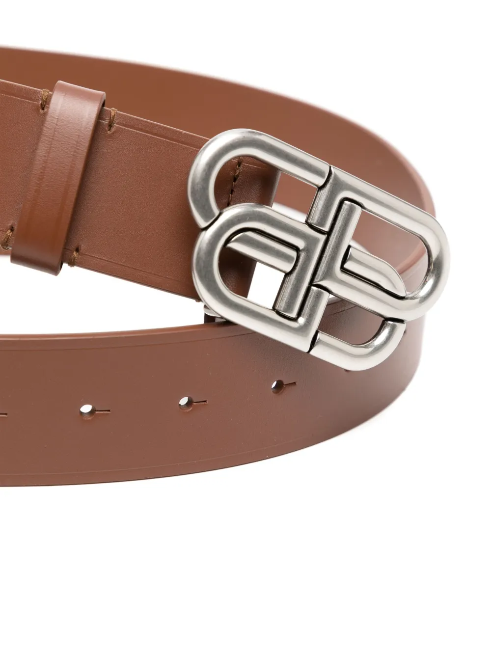 Balenciaga Riem met zilverkleurige hardware - Bruin