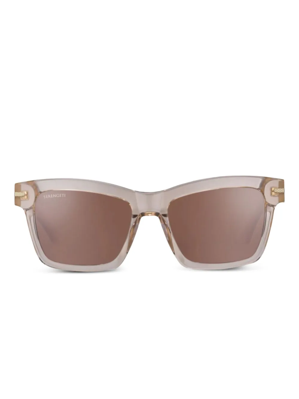 Serengeti Eyewear Zonnebril met vierkant montuur Beige