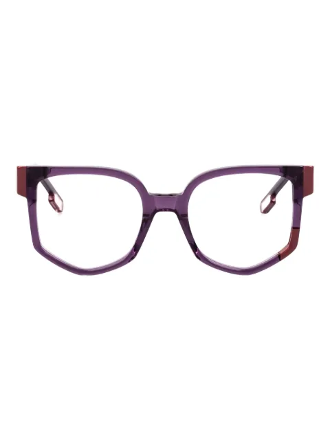 J Plus Fosca geometric-frame glasses