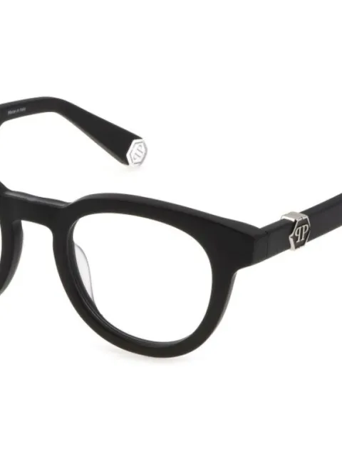 Philipp Plein Eyewear logo plaque detailing frames 