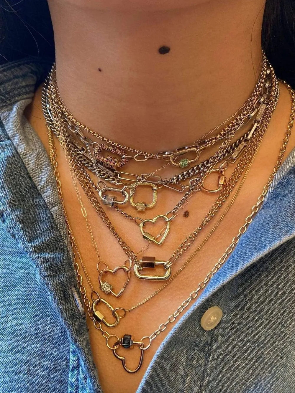 Marla Aaron collar Handmade Biker Chain en oro de 14kt | Joyas de lujo | Image 2