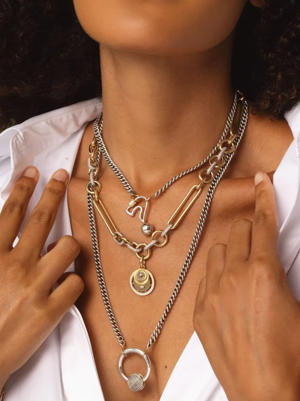 Marla Aaron 14kt yellow gold Heavy Curb Chain bracelet | Fine Jewelry | Image 2