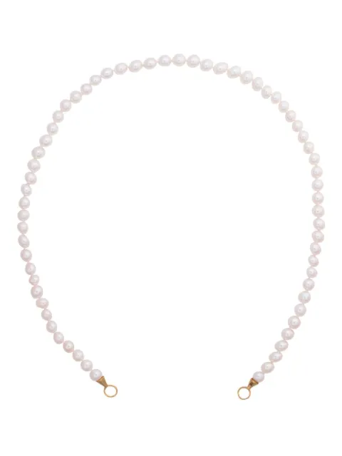 Marla Aaron collar en oro amarillo de 14kt con perla Akoya