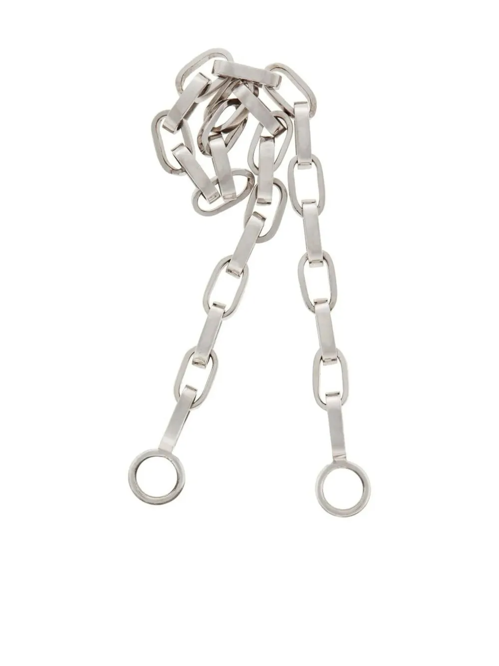 Marla Aaron 14kt white gold Handmade Biker Chain bracelet | Silver | Image 1