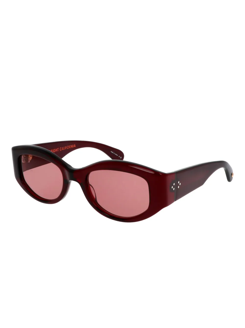 Garrett Leight oval-frame sunglasses - Rood