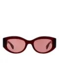 Garrett Leight oval-frame sunglasses - Red