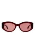 Garrett Leight oval-frame sunglasses - Red