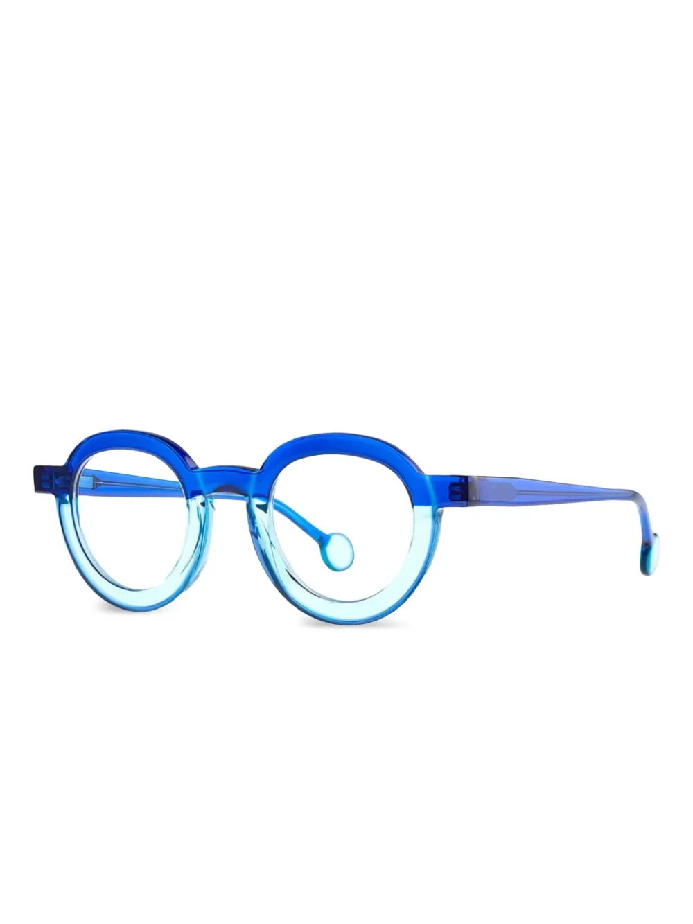 Theo Eyewear round-frame glasses - Blauw