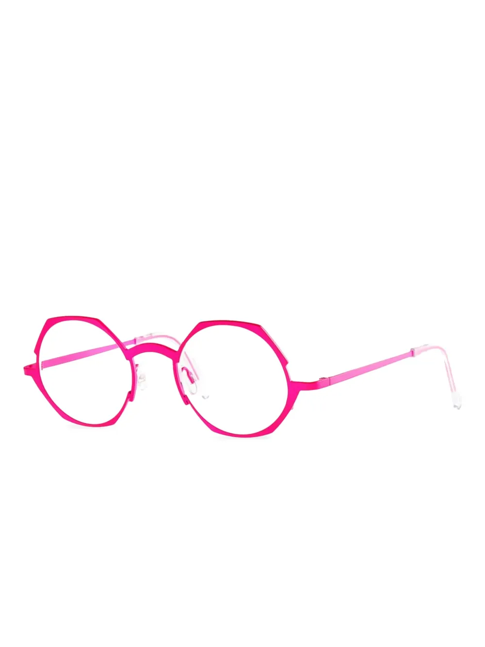 Theo Eyewear round-frame glasses - Roze