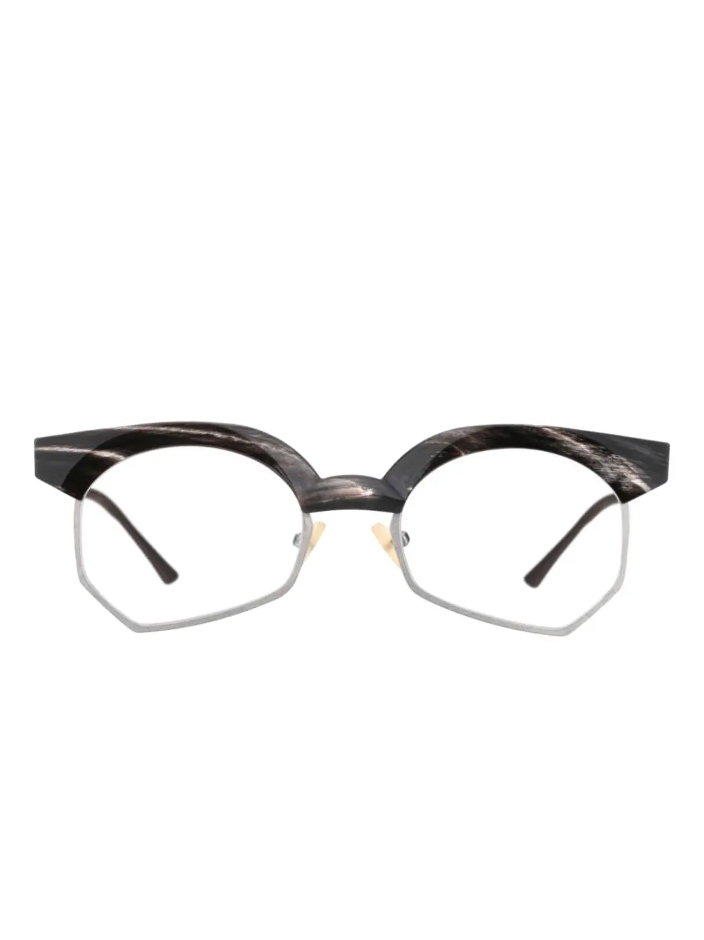 Rigards geometric-frame glasses | Black | Image 1