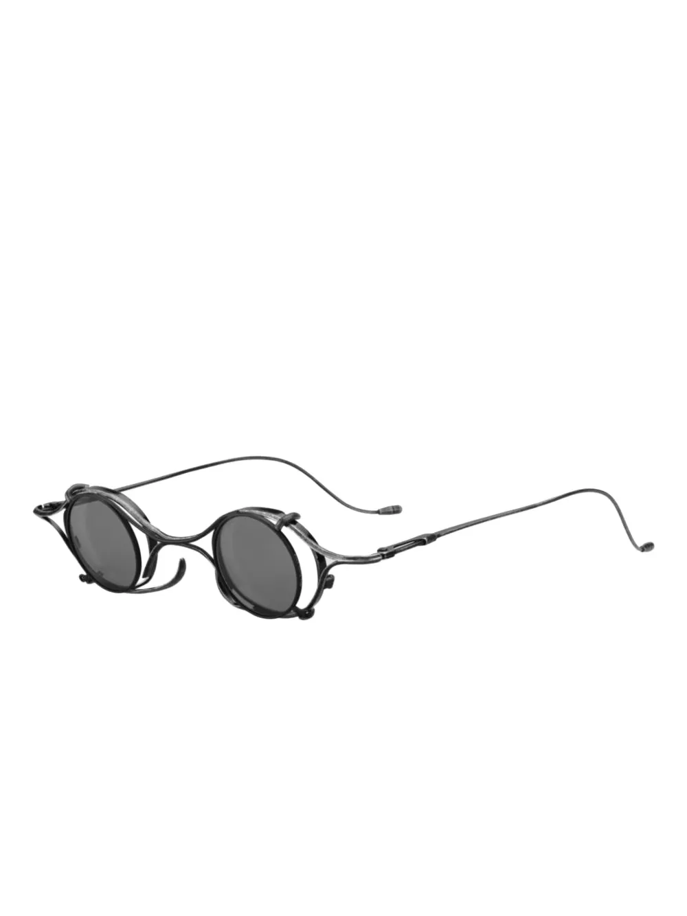 Rigards x The Viridi-anne round-frame sunglasses Zwart