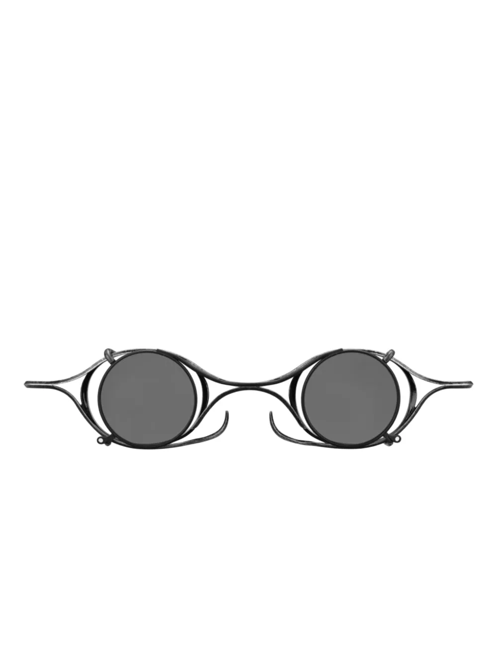 Rigards x The Viridi-anne round-frame sunglasses Zwart