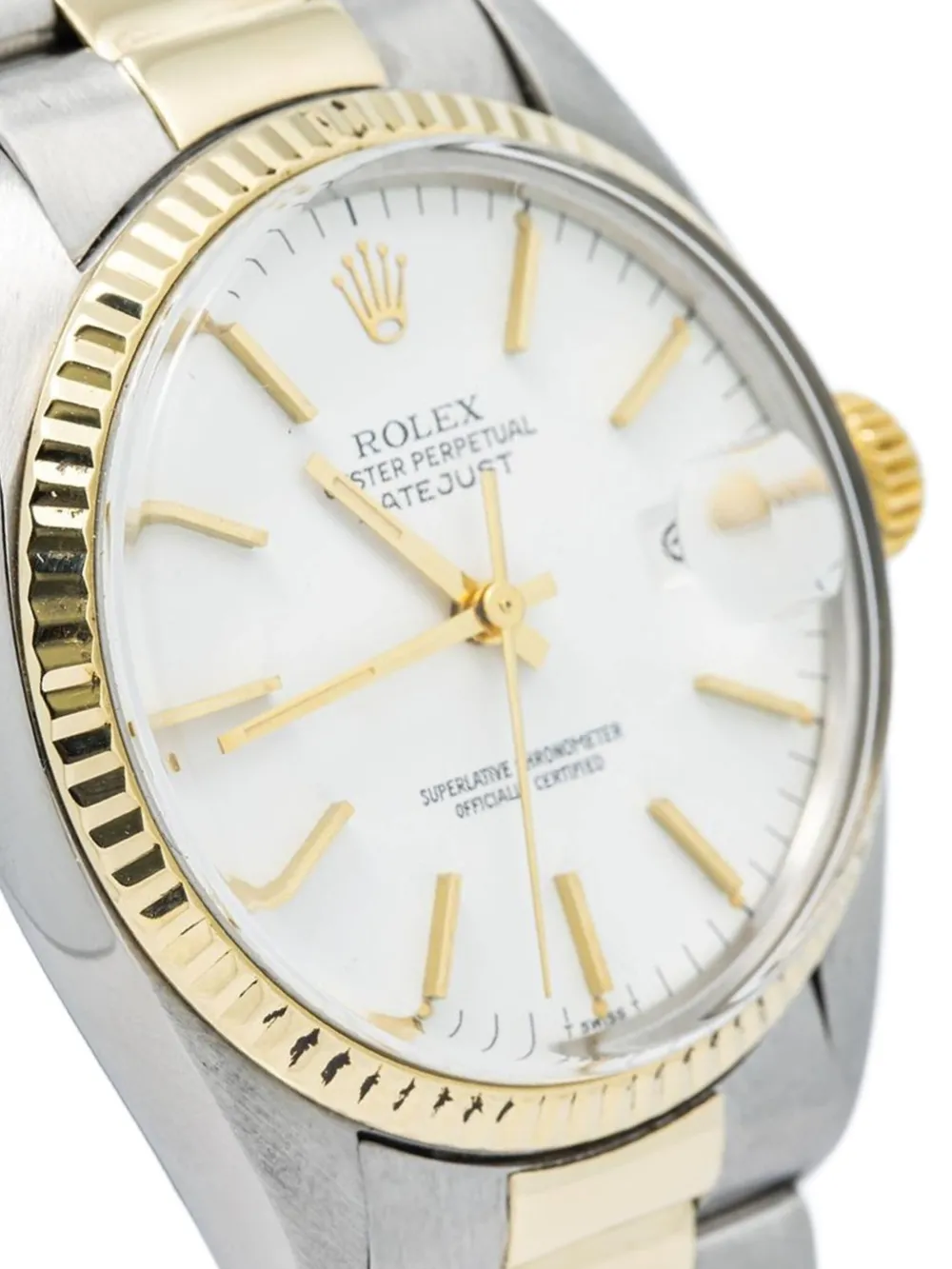 Pre-owned Rolex Datejust 36mm In White