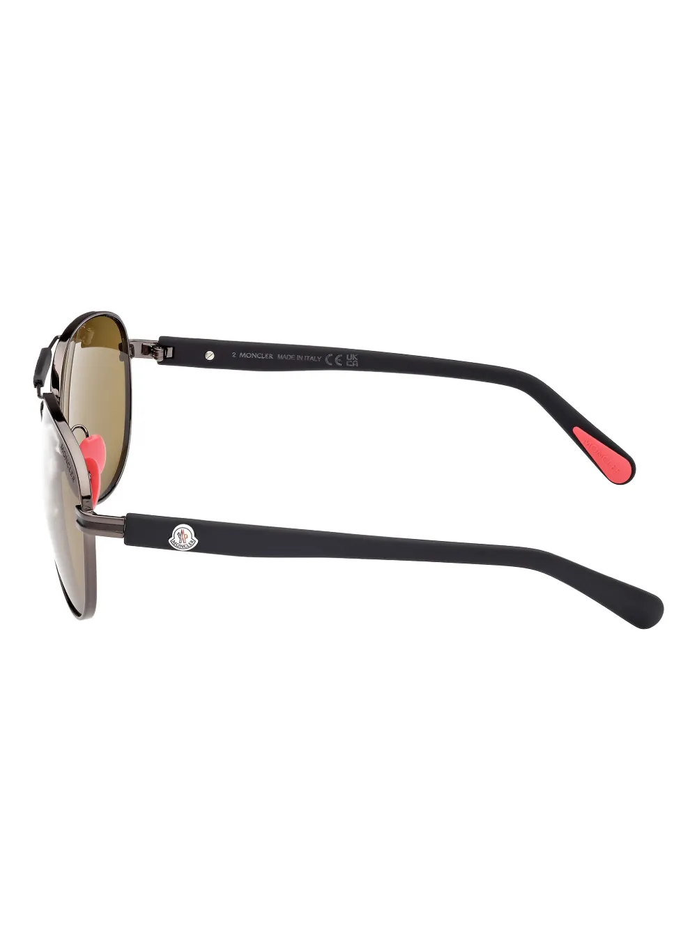 monclereyewear Moncler Eyewear Zonnebril met logoprint - Zwart