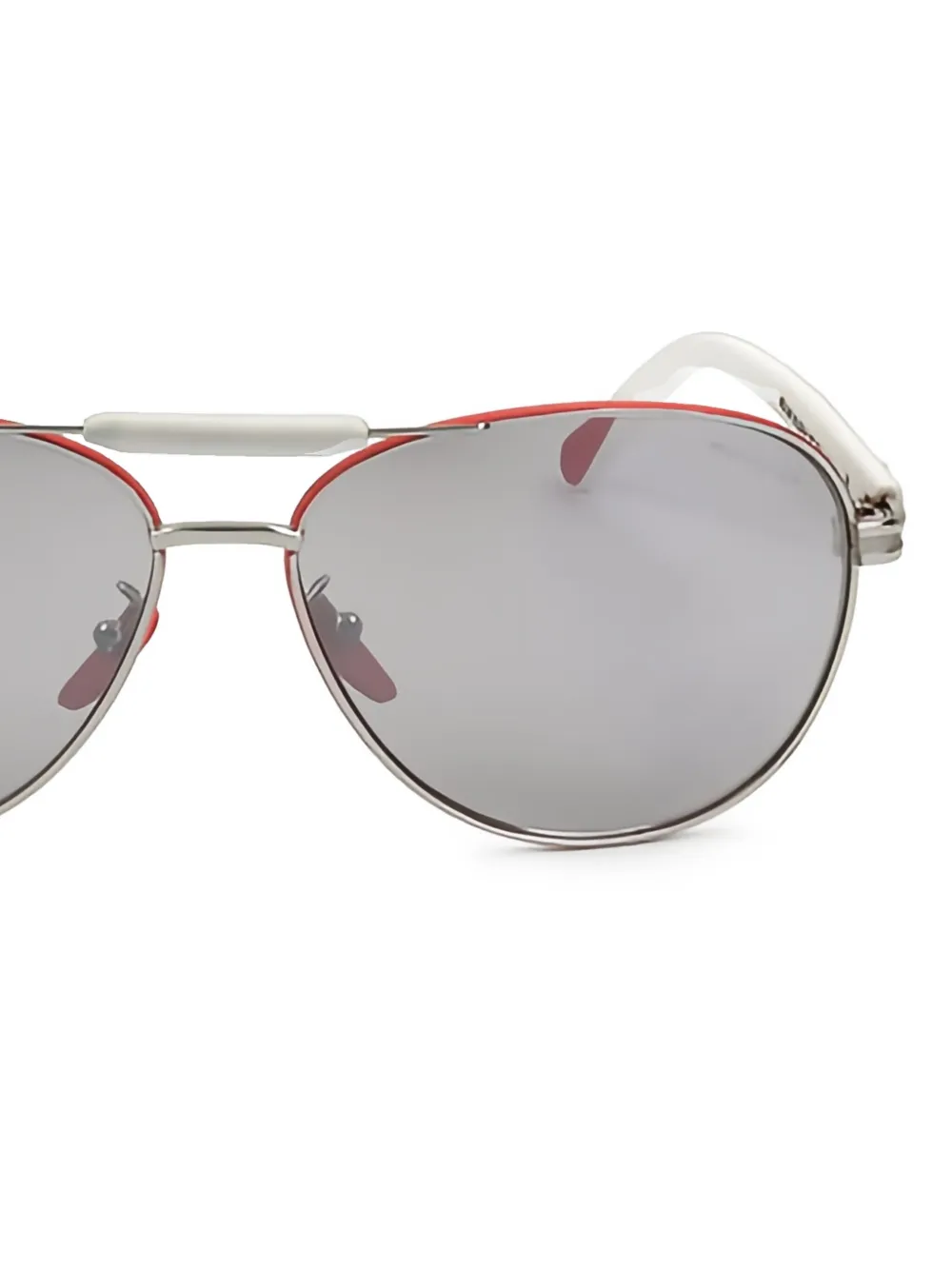 monclereyewear Moncler Eyewear Zonnebril met piloten montuur - Zilver