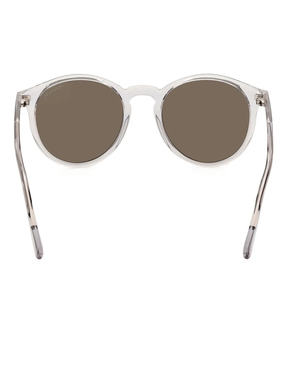Moncler Eyewear Zonnebril met logoprint Beige