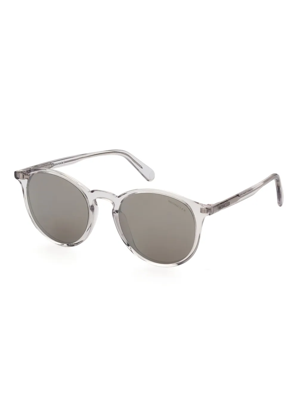 monclereyewear Moncler Eyewear Zonnebril met logoprint - Beige
