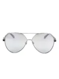 Moncler Eyewear pilot frame sunglasses - Silver