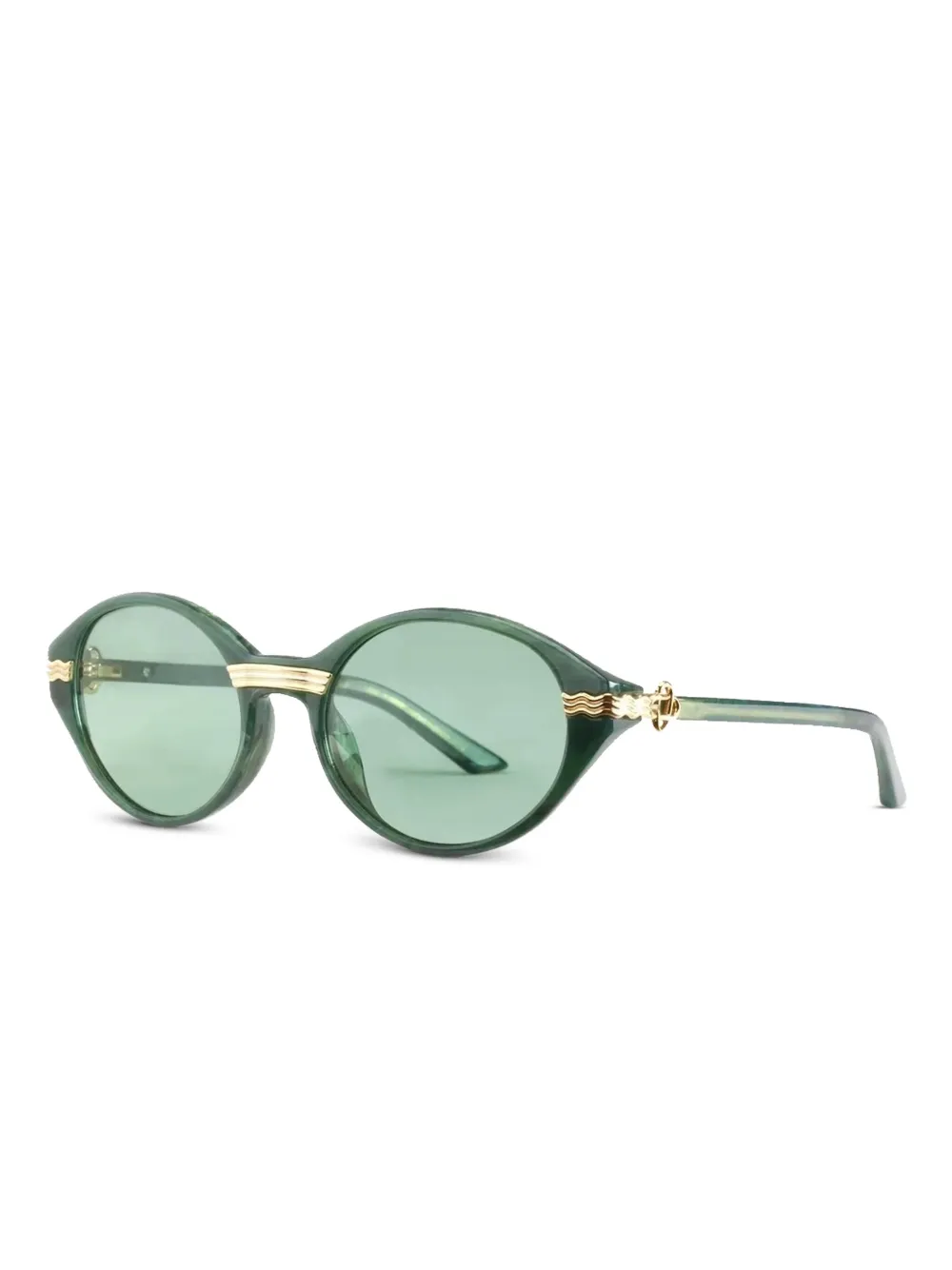 Casablanca round frame sunglasses - Groen