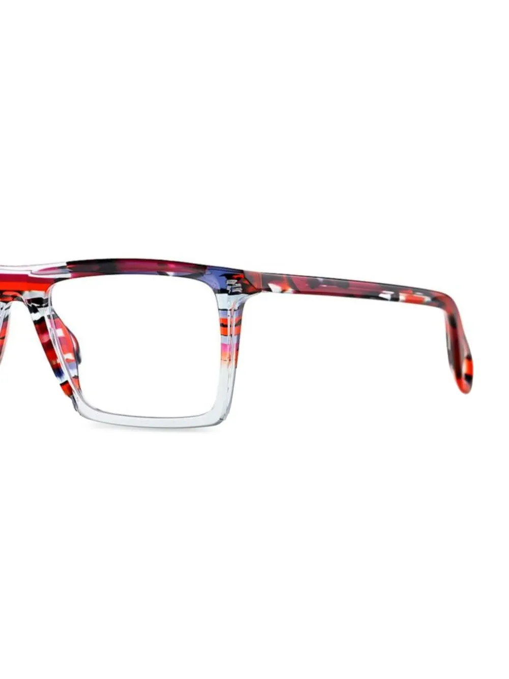 Theo Eyewear Bril met vierkant montuur - Rood